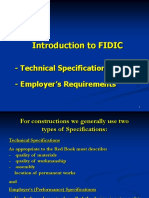 FIDIC - TechnicalSpecifications Vs Employers Requirements