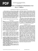 Intrinsic Kinetics of Methanol Dehydration Over Al2O3 Catalyst