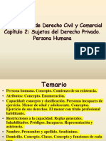 POWER.... Capítulo 2 - Sujetos Del Derecho Privado - Persona Humana FDCC