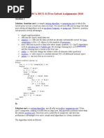 IGNOU MCA MCS-031 Solved Assignment 2010