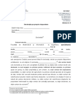 Anexa 8 Declaratie Pe Propria Raspundere Burse 2018 UBB