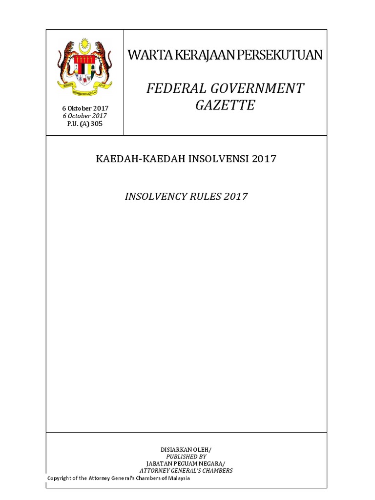 Insolvency Rules 2017 Pdf