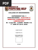 College of Engineering Experiment No. 1 PCM Encoding: - Elective 2: Wireless Communications Laboratory