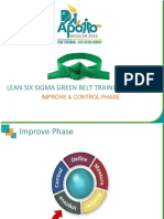 Lean Six Sigma Green Belt Training Program: Improve & Control Phase