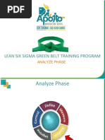 Lean Six Sigma Green Belt Training Program: Analyze Phase