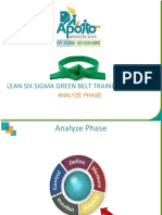 Lean Six Sigma Green Belt Training Program: Analyze Phase