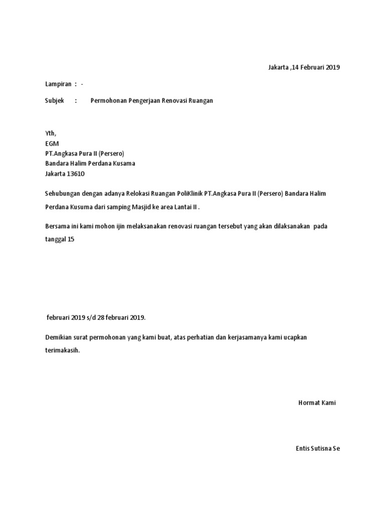 Contoh Surat Permohonan Izin Kantor - 20 Contoh Surat Permohonan Izin Penggunaan Tempat Untuk Kegiatan / Contoh surat izin untuk permohonan bagi yang akan melakukan kegiatan usaha dapat ditulis dengan runtutan sebagai berikut.