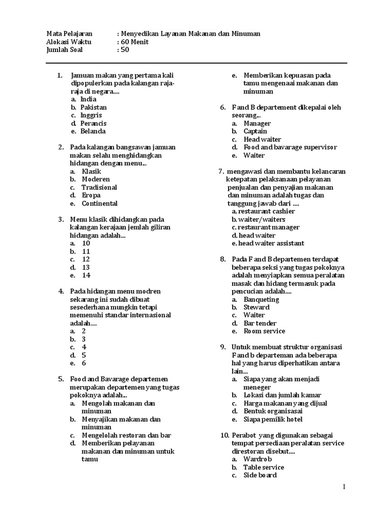 Soal Fnb Pdf