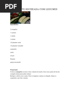 Courgette Recheada Com Legumes