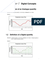 Digital Concepts: 1.1 Definition of An Analogue Quantity