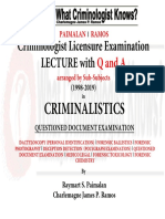 Lecture and Q and A Series in Questioned Document Examination PDF