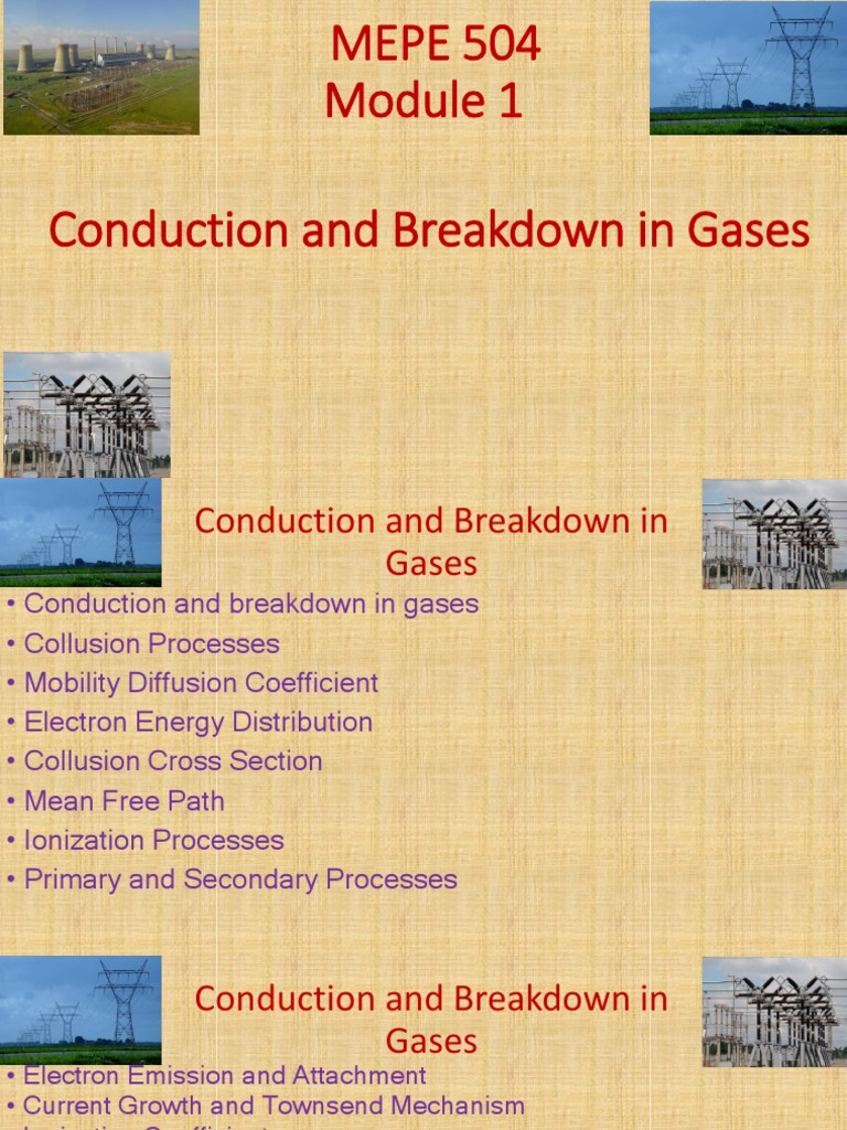 Conduction and Breakdown in Gases - SV | PDF | Electrical Breakdown
