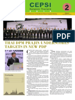 Thai DPM Prajin Underscores Targets in New PDP: Daily News