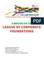 A Briefer On The League of Corporate Foundations