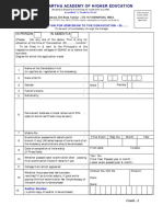 Convocation Application Form 2018