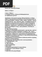Halimbawa NG Learning Objectives Filipino | PDF