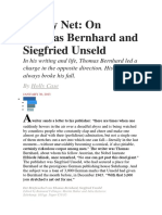 Safety Net: On Thomas Bernhard and Siegfried Unseld