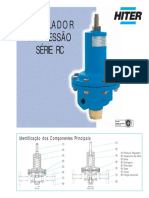 Regulador de pressão série RC especificações e dimensões