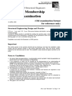 Chartered Membership (Part 3) Examination: (Old Examination Format For Reference Only)