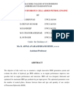 FABRICATION OF HYDROXY CELL AIDED PETROL ENGINE