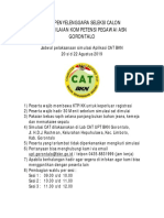 Simulasi Upt BKN Gorontalo 20-22 Agustus 2019