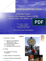 Zoning As A Development Tool: Education Night Quezon City Realtors Board (QCRB)