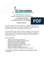VIII Jornadas de Investigación en Humanidades 2019-Segunda Circular PDF