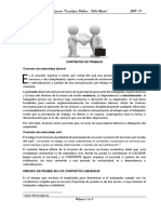 1ra - Clase - Contratos Relación Laboral PDF