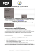 CORU Application Declaration Form | PDF