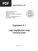 Lab2_Logic Simplification Using Universal Gates