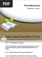 Fluid Machinery: Marcelino N. Lunag JR