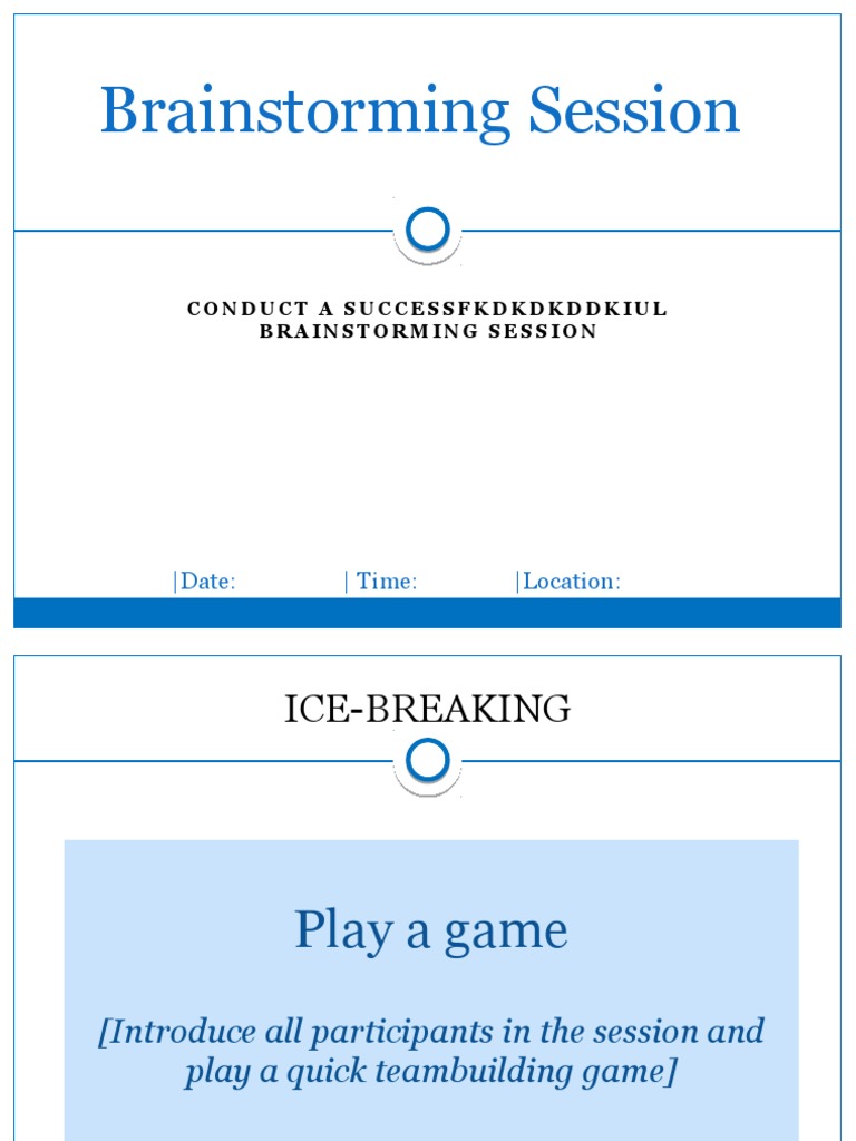 Effective Brainstorming Guide | PDF