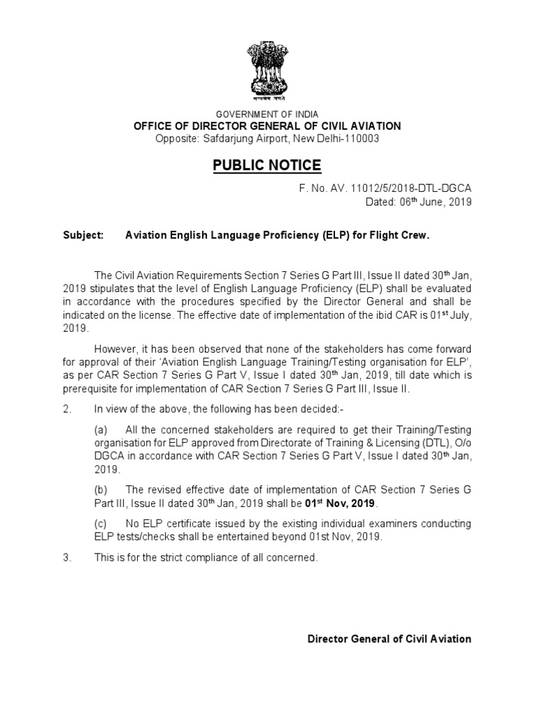 ELP Examination | PDF