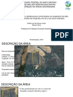 Universidade Federal Do Mato Grosso Bacharelado em Ciências Biológicas Recuperação de Áreas Degradadas