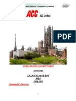 Project On Acc Cement PDF