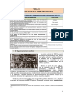 Tema 10. La Crisis de La Restauración - 1902-1931