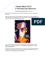 Tips Dan Trik Mudah Bikin WPAP Menggunakan Photoshop Dan Illustrator