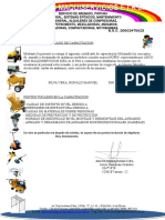 Certificado de Capacitacion de Andamios Normados - Doc RONALD SILVA