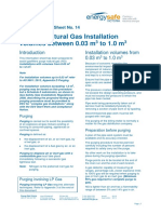 Purging Natural Gas Installation Volumes Between 0.03 M To 1.0 M