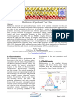 Multiferroic Crystals and Thin Films