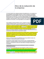 Analisis de Puntos Criticos de La Reduccion de Costos de Una Empresa