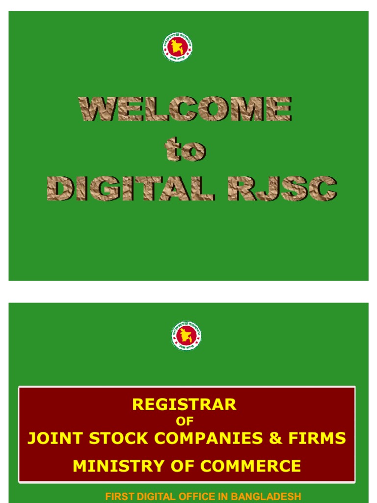 RJSC Registration Process in Bangladesh | PDF | Joint Stock Company ...