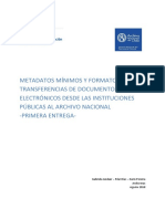 Metadatos Mínimos y Formatos para La Transferencias de Documentos Electrónicos Al An (Versión 1)