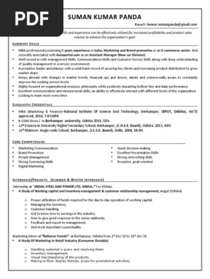 Suman Kumar Panda-MBA-5 Years