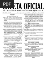 Gaceta Oficial 41695 Sumario