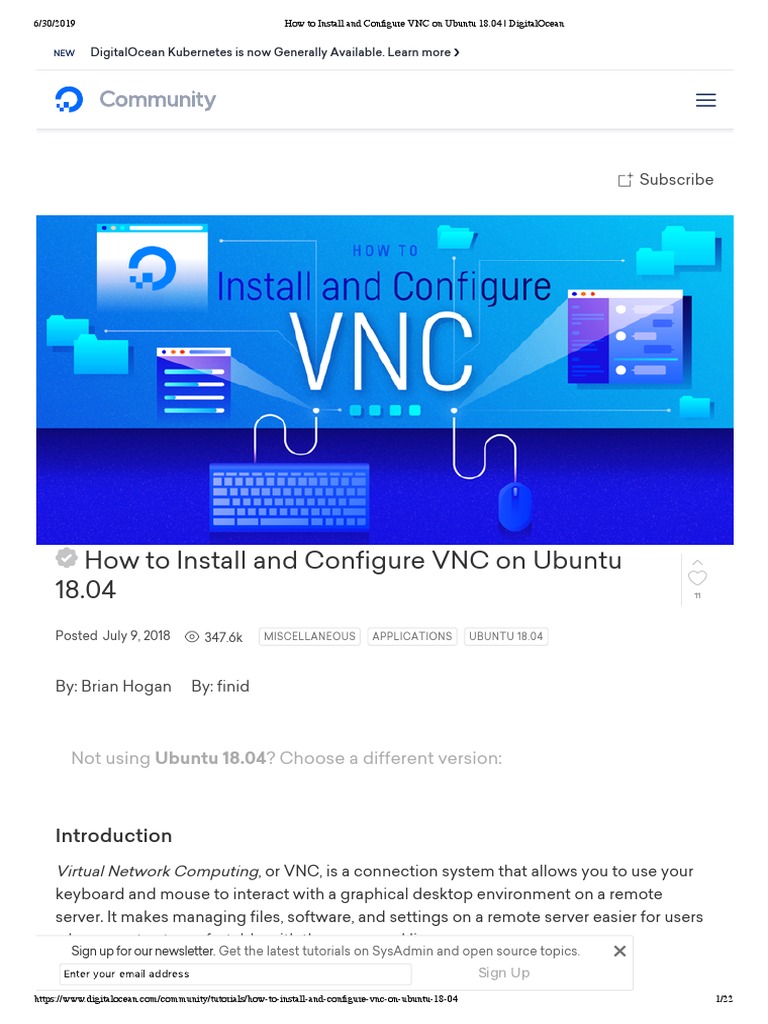 Digitalocean Vnc Configuration – AJJBS