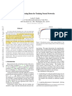 Cyclical Learning Rate For Training Neural Networks (Leslie Smith)