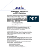 Management of Allergic Rhinitiss