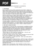 Santo Agostinho e a Eucaristia