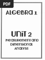 Dimensional Analysis Practice Answer Key | PDF